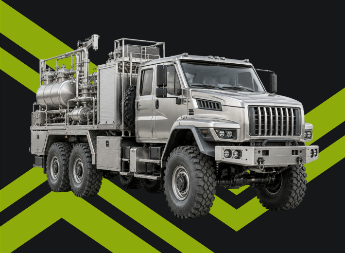 Автоцистерна вакуумная нефтепромысловая АКН-10 на шасси Урал NEXT 4320-72